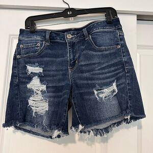 AE Distressed Denim Shorts